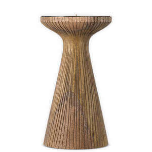 Nkuku Omari Mango Wood Candlestick Natural
